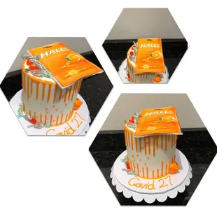 Halls quarantine Birthday Cake