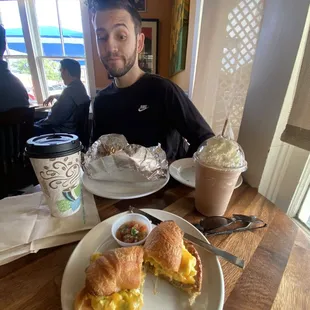 Breakfast Croissant Sandwich