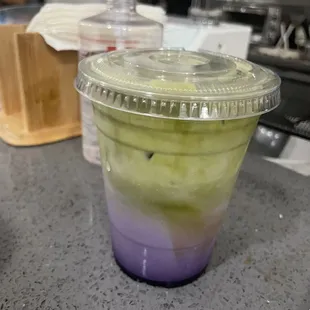 Matcha Ube Latte
