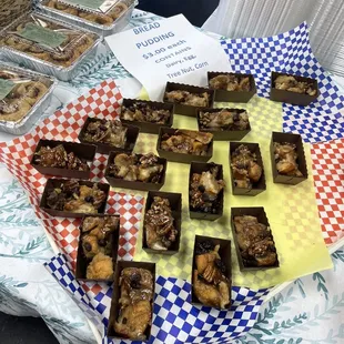 a variety of desserts