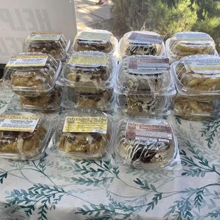 a variety of cookies