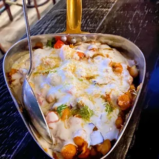 Chole Samosa Chaat