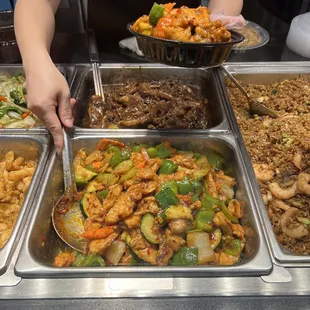 Chili chicken and veggies