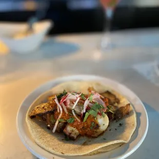 $10 HH Octopus Taco Crispy Potato, Chimichurri, Cilantro