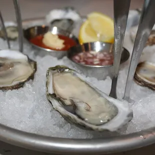 For our Half Dozen Oysters - we had the Blue Pearl, Naked Cowboy, and Kumamoto. The Naked Cowboys were our favorites.