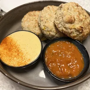 Country Ham and Cheddar Biscuits