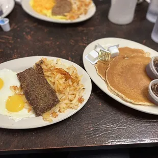 Blue Jay Breakfast One with goetta and one with sausage