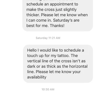 These messages were a week apart.