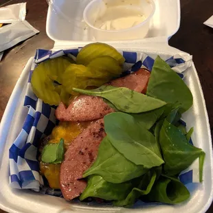 A Naked Smokin' Jay is amazing with the horseradish aioli!