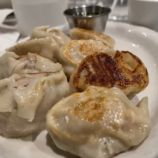 Pan Fried Dumplings (pork, chicken, and shrimp)