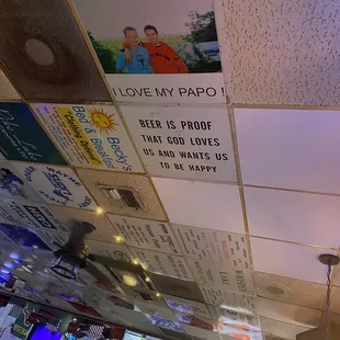 The ceiling