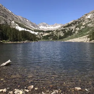 Views, trail around lake