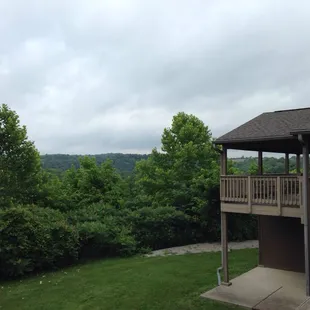 The view from one of the lodge rooms.