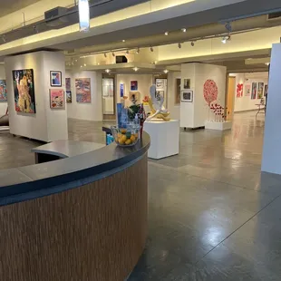 Welcoming open entry with beautifully lite works. Lovely