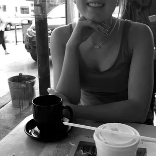 Coffee date with my friend! Do not waste the $ on a smoothie. Get coffee!