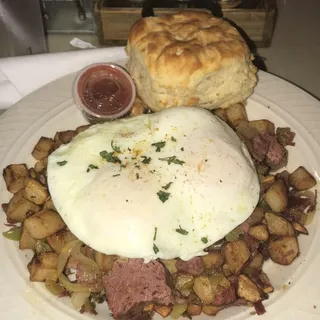 Corned Beef & Hatch Hash