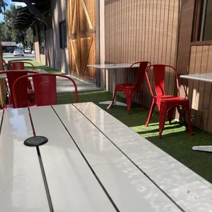 Outdoor seating