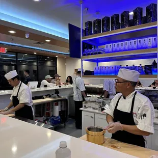 chefs preparing food