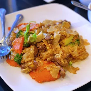 a plate of food on a table