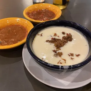 Queso Blanco with Ground Beef Chorizo