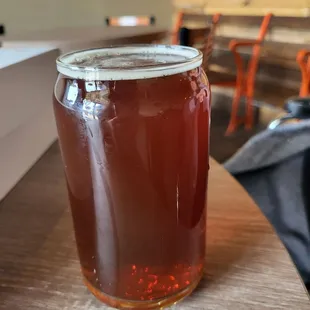 a glass of beer