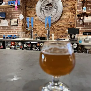 a glass of beer