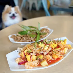 #A1 Chân Gà Rút Xương Sốt Thái: Boneless Chicken Feet w/ spicy Thai sauce | $15 (dog-friendly outdoor seating)