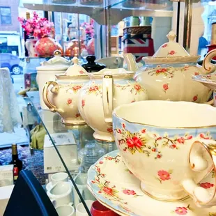 A selection of tea cups.