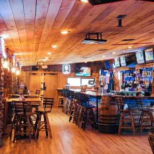 the bar and bar area