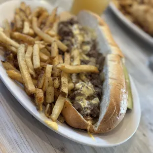 Steak and cheese(get the wiz)