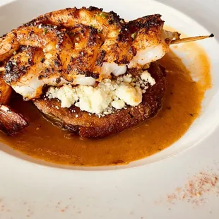 Fried Green Tomato & Shrimp Napoleon