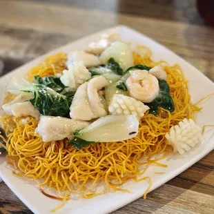 a plate of food