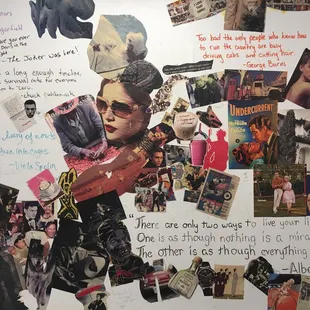 The bathroom is worth visiting if only to read the writing on the walls.