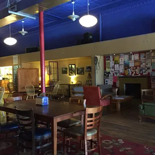 the interior of a coffeehouse