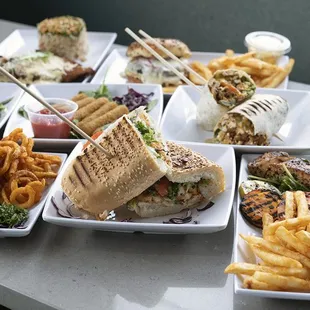 a variety of food items