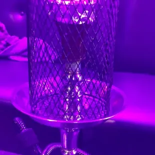 a purple light