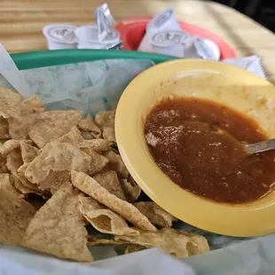 Salty chips, a little heavy on the salt today