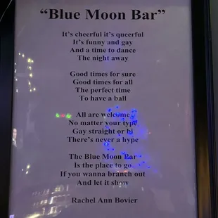 Poem about the place!