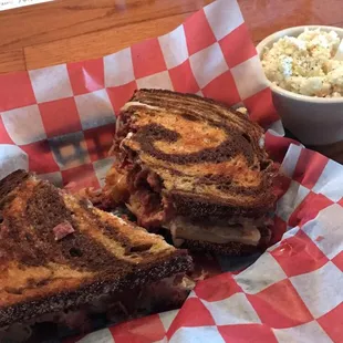 Rueben in this awesome marble rye bread ...