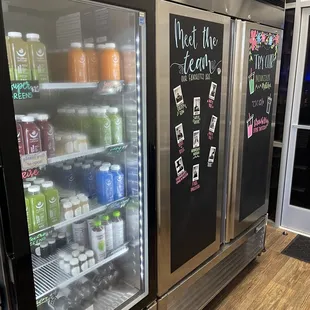 refrigerators with drinks