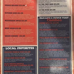 Breakfast Menu