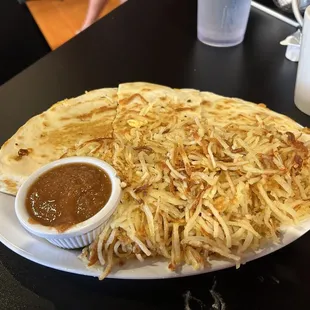 Breakfast Quesadillas- STUFFED FULL!