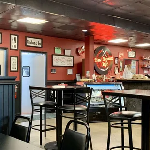 Back wall and payout counter