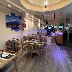 the interior of a restaurant