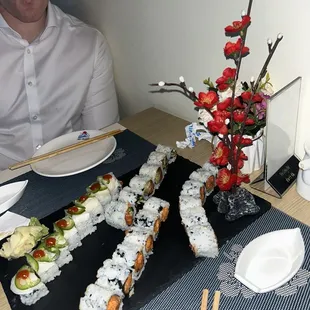 sushi and sashimi, interior