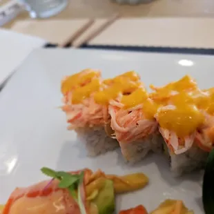 Sushi Box. $18.95 lunch special. American Dream roll. Pretty solid and not as fried as I thought it would be