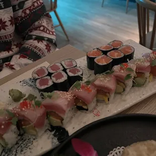 food, sushi, sushi and sashimi, sashimi