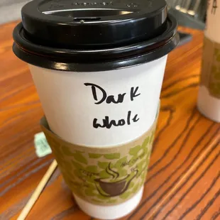 a cup of coffee and a cup of tea