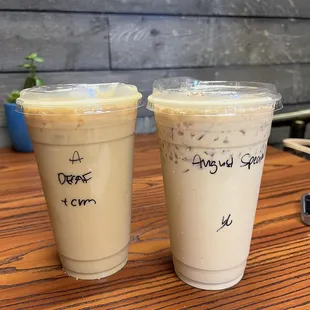 Very nice iced drinks.
