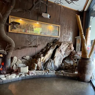the interior of the restaurant